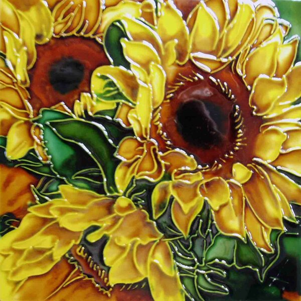 Continental Art Center Sunflower and Leave Wall DÃ©cor & Reviews | Wayfair